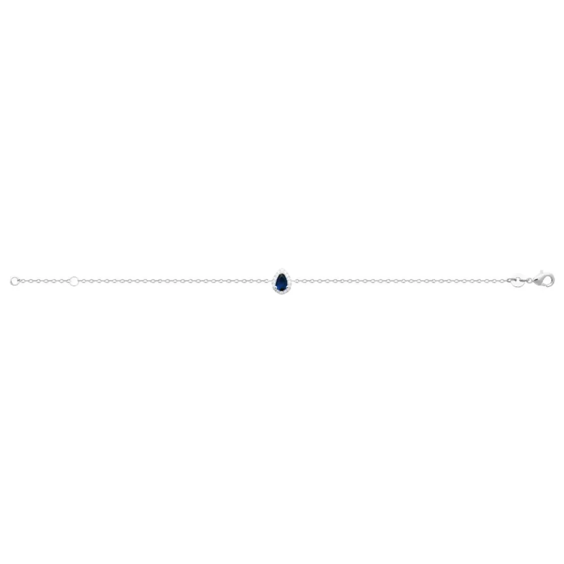 Maison de la Bijouterie Bracelet femme argent pierre goutte bleue VW3UUZZV Argent | Femme Bracelet