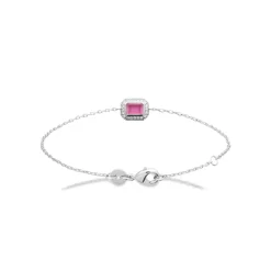 Maison de la Bijouterie Bracelet femme argent pierre rose VW3W05ZV | Femme Bracelet