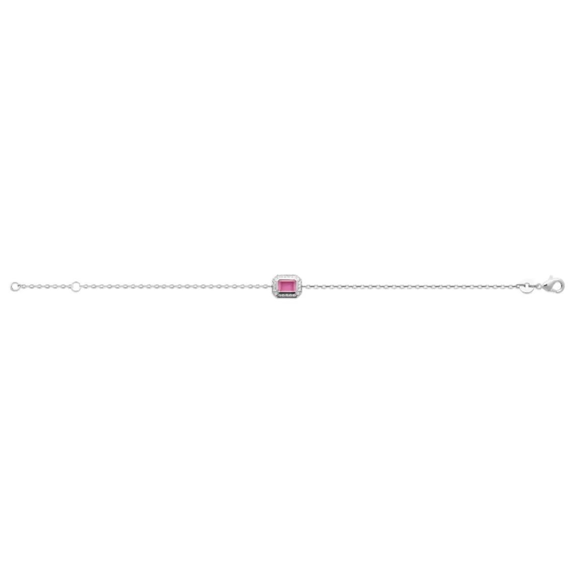 Maison de la Bijouterie Bracelet femme argent pierre rose VW3W05ZV | Femme Bracelet