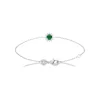 Maison de la Bijouterie Bracelet femme argent pierre verte VW3UWZZV | Femme Bracelet