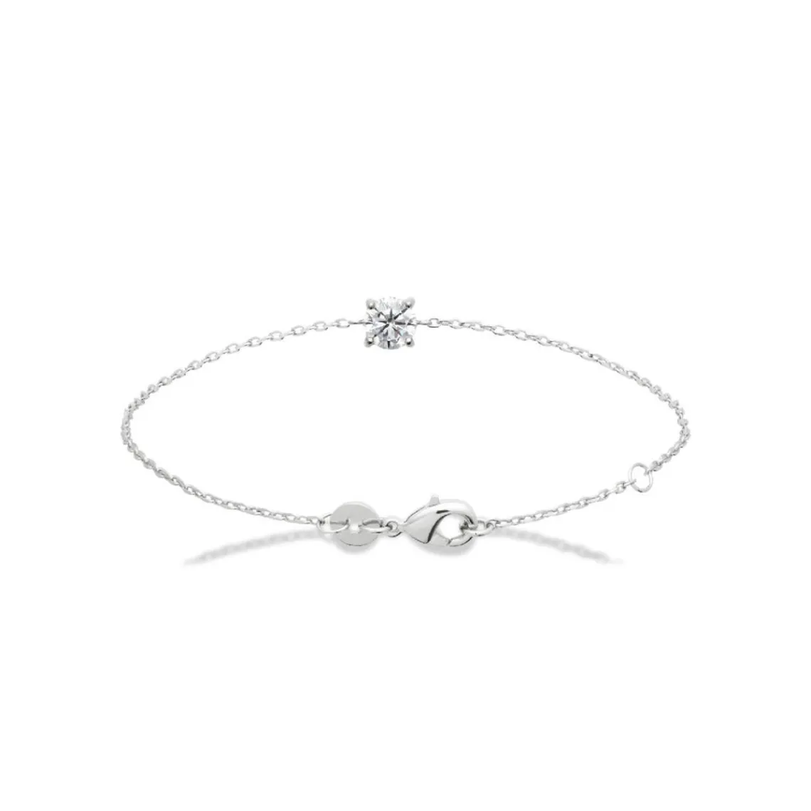 Maison de la Bijouterie Bracelet femme argent rhodié blanc serti griffe serti griffe classique - VWZ00YZV | Femme Bracelet