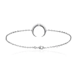 Maison de la Bijouterie Bracelet femme argent rhodié blanc serti clos - VWZUZ4ZV | Femme Bracelet