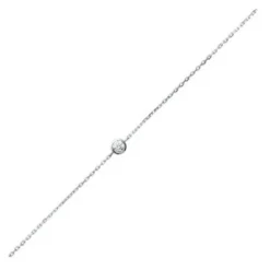 Maison de la Bijouterie Bracelet femme argent rhodié blanc serti griffe classique - VW3004ZV | Femme Bracelet