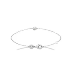 Maison de la Bijouterie Bracelet femme argent rhodié blanc serti griffe classique - VW3004ZV | Femme Bracelet