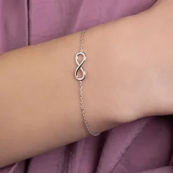 Maison de la Bijouterie Bracelet femme argent rhodié infini - WYZYU3ZV | Femme Bracelet