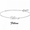 Athème Bracelet Femme - B2694-ARGENT-FELINE Acier Argent | Femme Bracelet