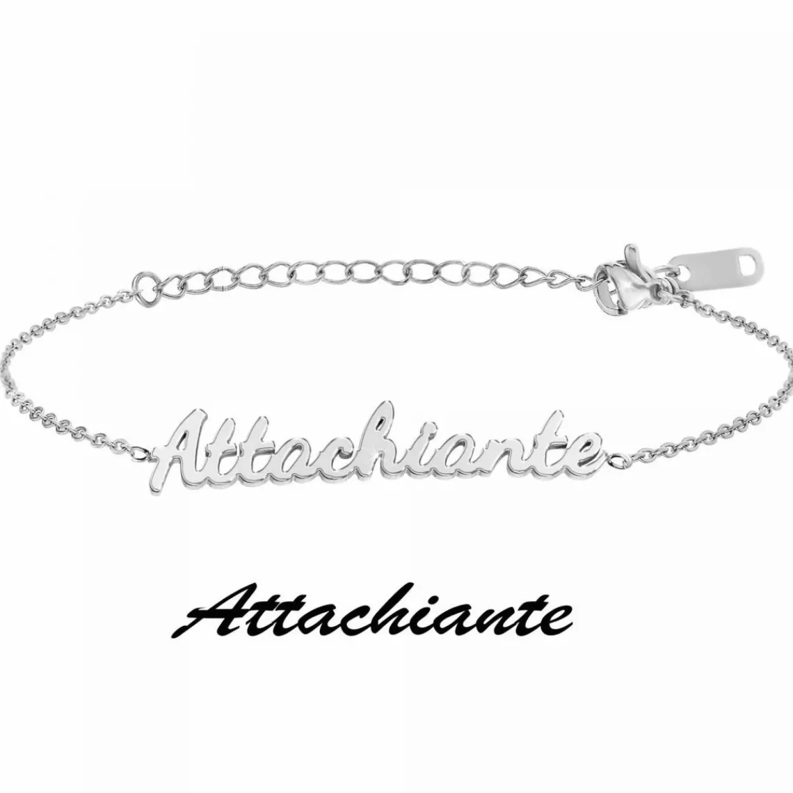 Athème Bracelet Femme - B2694-ARGENT-ATTACHIANTE Acier Argent | Femme Bracelet