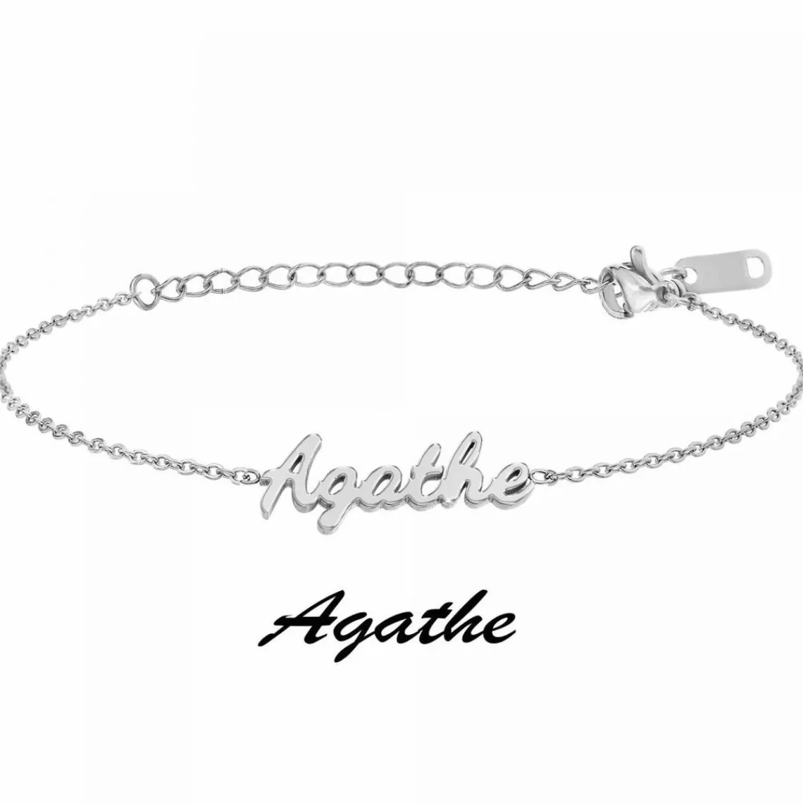 Athème Bracelet Femme - B2694-ARGENT-AGATHE Acier | Femme Bracelet