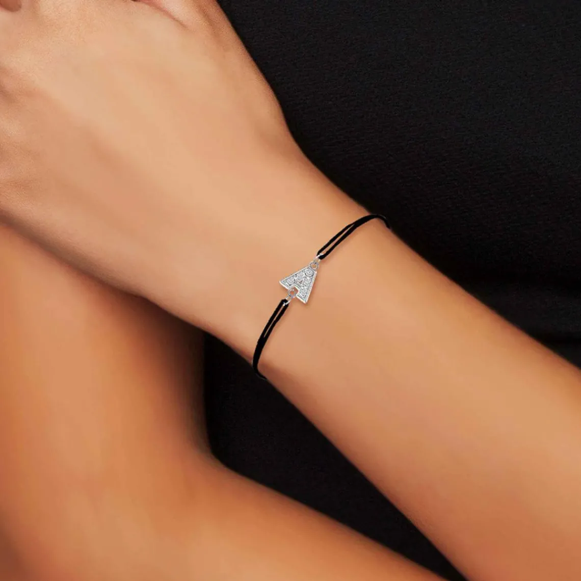 Athème Bracelet Femme - BS082-SB049-A Tissu Argent | Femme Bracelet