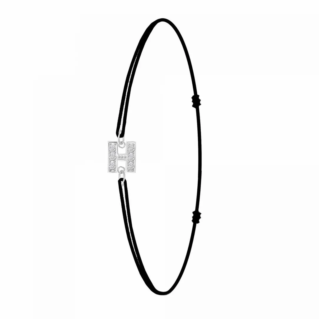 Athème Bracelet Femme - BS082-SB049-H Tissu Argent | Femme Bracelet