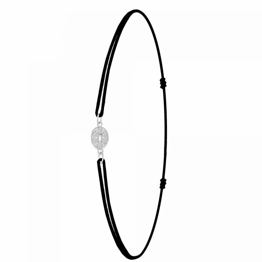 Athème Bracelet Femme - BS082-SB049-O Tissu Argent | Femme Bracelet