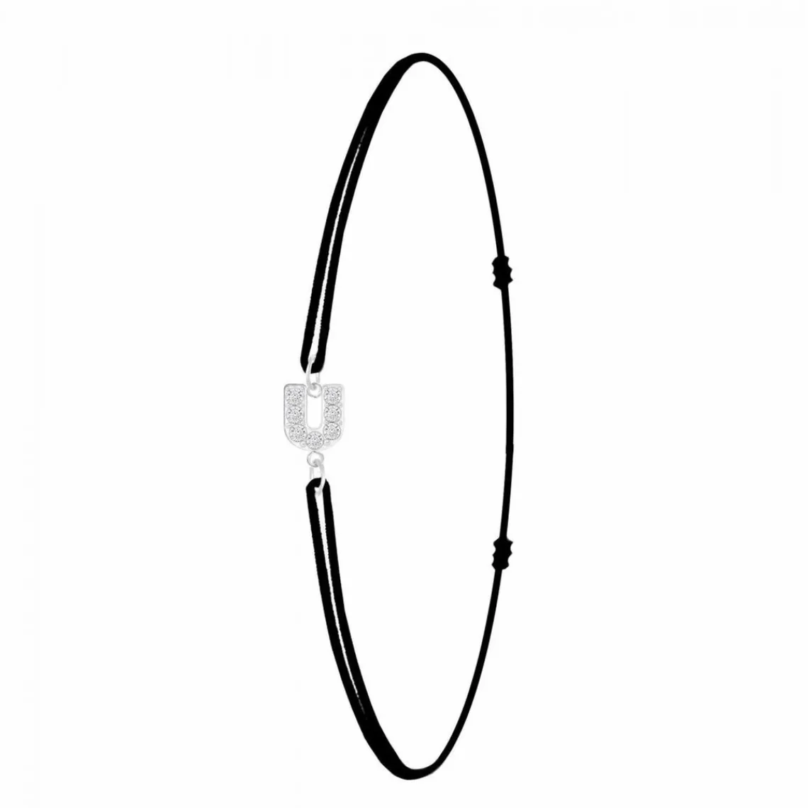 Athème Bracelet Femme - BS082-SB049-U Tissu Argent | Femme Bracelet