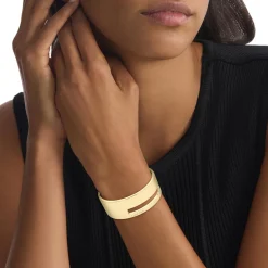 Calvin Klein Bijoux Bracelet Femme Geometric Essentials Sculptural - 35000673 Acier Doré | Femme Bracelet