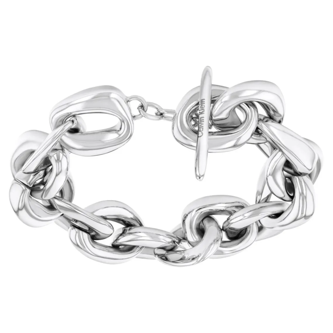 Calvin Klein Bijoux Bracelet Femme Statement Links Sculptural - 35000653 Acier Argent | Femme Bracelet