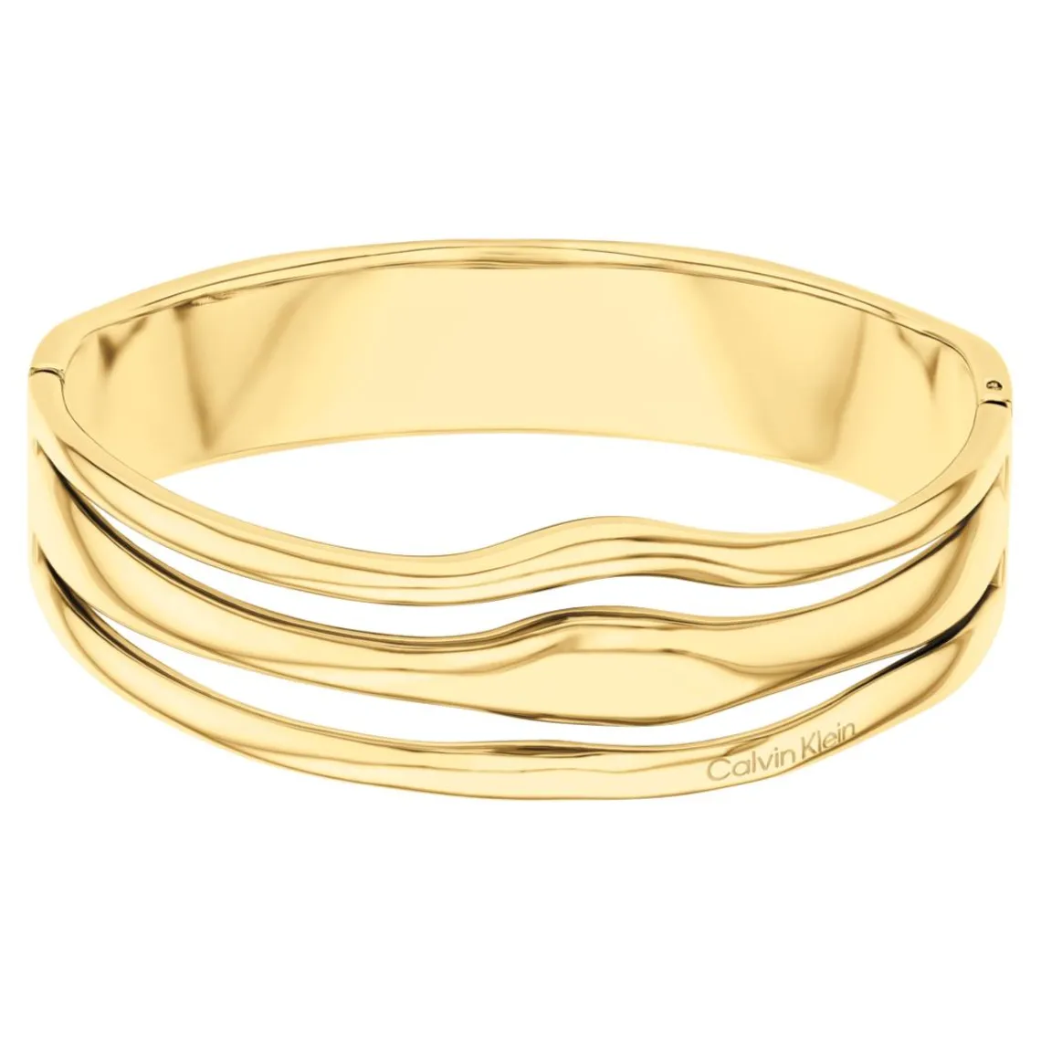 Calvin Klein Bijoux Bracelet Femme CK Wavy Sculptural - 35000719 Acier Doré | Femme Bracelet