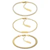 Calvin Klein Bijoux Bracelet Femme Ck Trio - 35000797 Acier Doré | Femme Bracelet