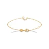 Maison de la Bijouterie Bracelet femme croissant de lune plaqué or UW35W6ZV | Femme Bracelet