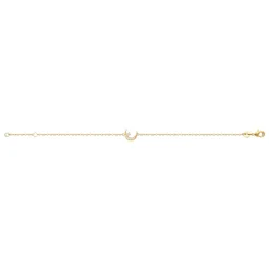 Maison de la Bijouterie Bracelet femme croissant de lune plaqué or UW35W6ZV | Femme Bracelet