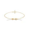 Maison de la Bijouterie Bracelet femme croix oxyde de zirconium plaqué or UW3U46ZV | Femme Bracelet