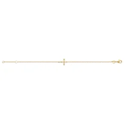 Maison de la Bijouterie Bracelet femme croix oxyde de zirconium plaqué or UW3U46ZV | Femme Bracelet