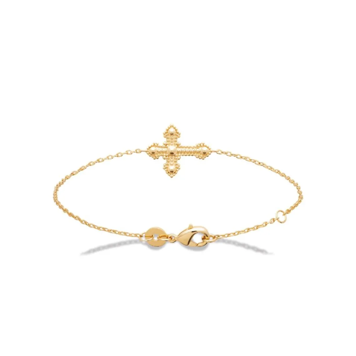 Maison de la Bijouterie Bracelet femme croix plaqué or UYYZZYZV | Femme Bracelet