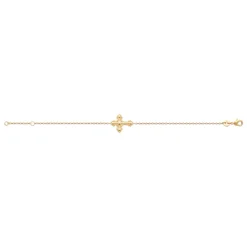 Maison de la Bijouterie Bracelet femme croix plaqué or UYYZZYZV | Femme Bracelet