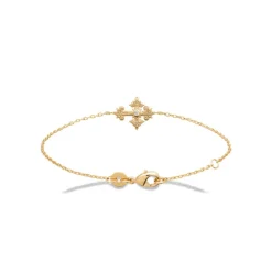 Maison de la Bijouterie Bracelet femme croix plaqué or UW3VW4ZV | Femme Bracelet