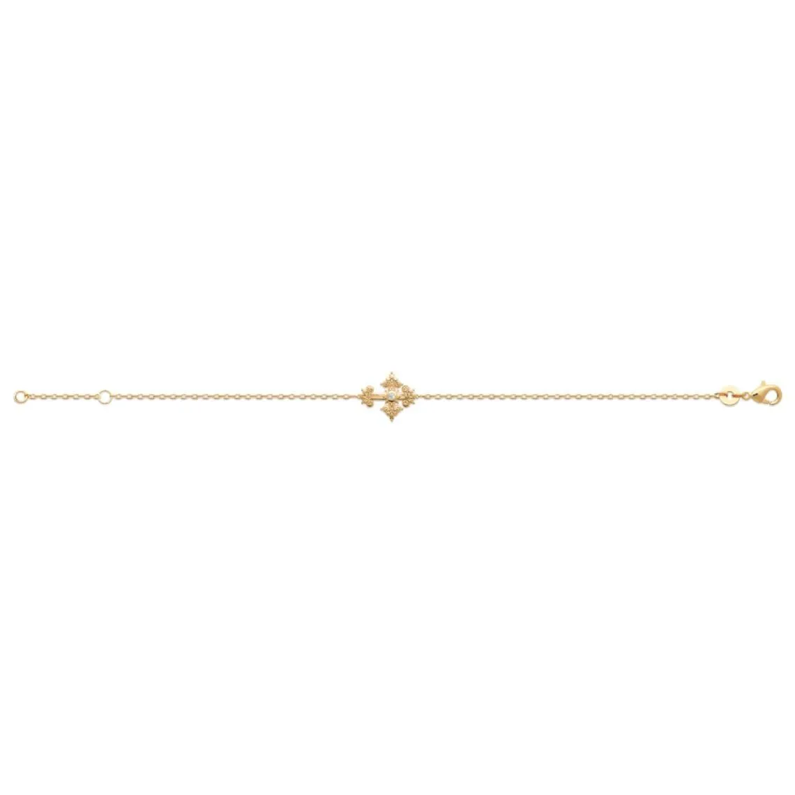 Maison de la Bijouterie Bracelet femme croix plaqué or UW3VW4ZV | Femme Bracelet