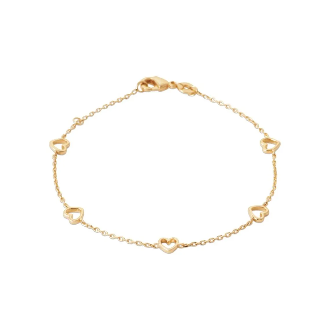 Maison de la Bijouterie Bracelet femme cœur fantaisie plaqué or UYZU0ZZV | Femme Bracelet