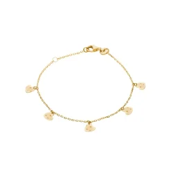 Maison de la Bijouterie Bracelet femme cœur fantaisie plaqué or UYZUZ5ZV | Femme Bracelet