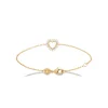 Maison de la Bijouterie Bracelet femme cœur fantaisie plaqué or UW3U63ZV | Femme Bracelet
