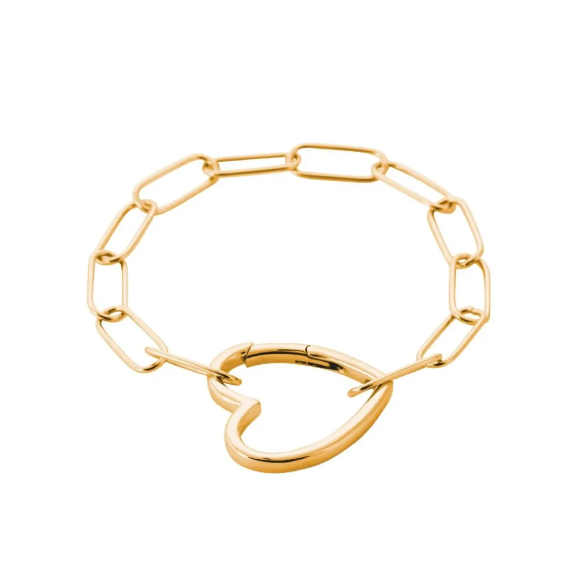 Maison de la Bijouterie Bracelet femme cœur fantaisie plaqué or UYZUY4ZV | Femme Bracelet