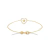 Maison de la Bijouterie Bracelet femme cœur oxyde plaqué or UW3U60ZV | Femme Bracelet