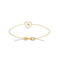 Maison de la Bijouterie Bracelet femme cœur oxyde plaqué or UW3U60ZV | Femme Bracelet