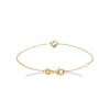 Maison de la Bijouterie Bracelet femme cœur oxyde zirconium plaqué or UWZZV0ZV | Femme Bracelet
