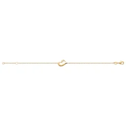 Maison de la Bijouterie Bracelet femme cœur plaqué or UWZZ6WZV | Femme Bracelet
