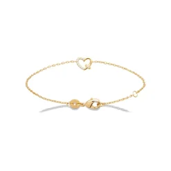 Maison de la Bijouterie Bracelet femme cœur plaqué or oxyde UW3U6WZV | Femme Bracelet