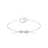 Maison de la Bijouterie Bracelet femme double anneau oxyde de zirconium VW3U3YZV | Femme Bracelet
