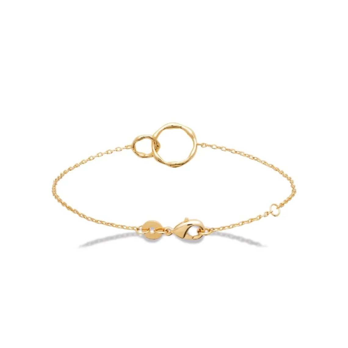 Maison de la Bijouterie Bracelet femme double rond plaqué or UYZUY3ZV | Femme Bracelet