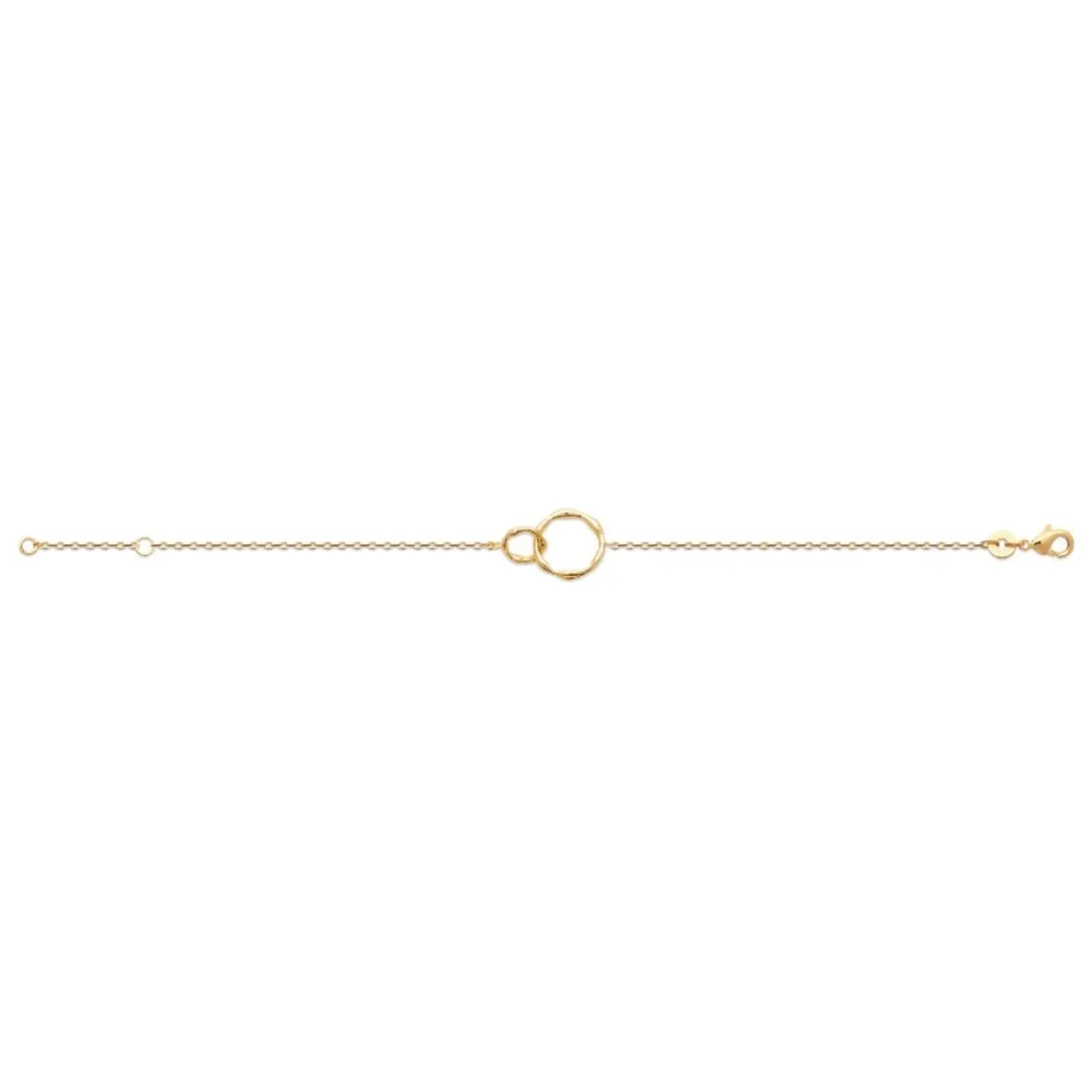 Maison de la Bijouterie Bracelet femme double rond plaqué or UYZUY3ZV | Femme Bracelet