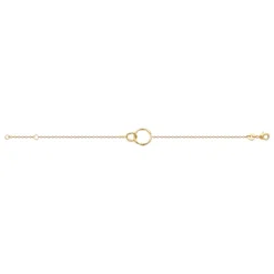 Maison de la Bijouterie Bracelet femme double rond plaqué or UYZUY3ZV | Femme Bracelet