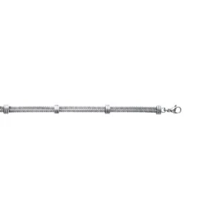 Maison de la Bijouterie Bracelet femme fantaisie acier argent 3Z055VZU | Femme Bracelet