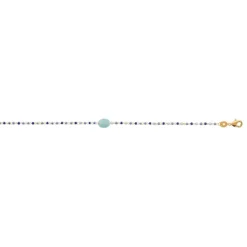 Maison de la Bijouterie Bracelet femme fantaisie amazonite plaqué or UW3Y4YZV | Femme Bracelet