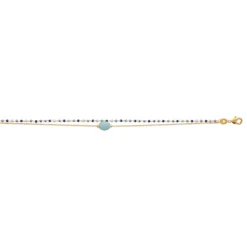 Maison de la Bijouterie Bracelet femme fantaisie amazonite plaqué or UW3Y4ZZV | Femme Bracelet