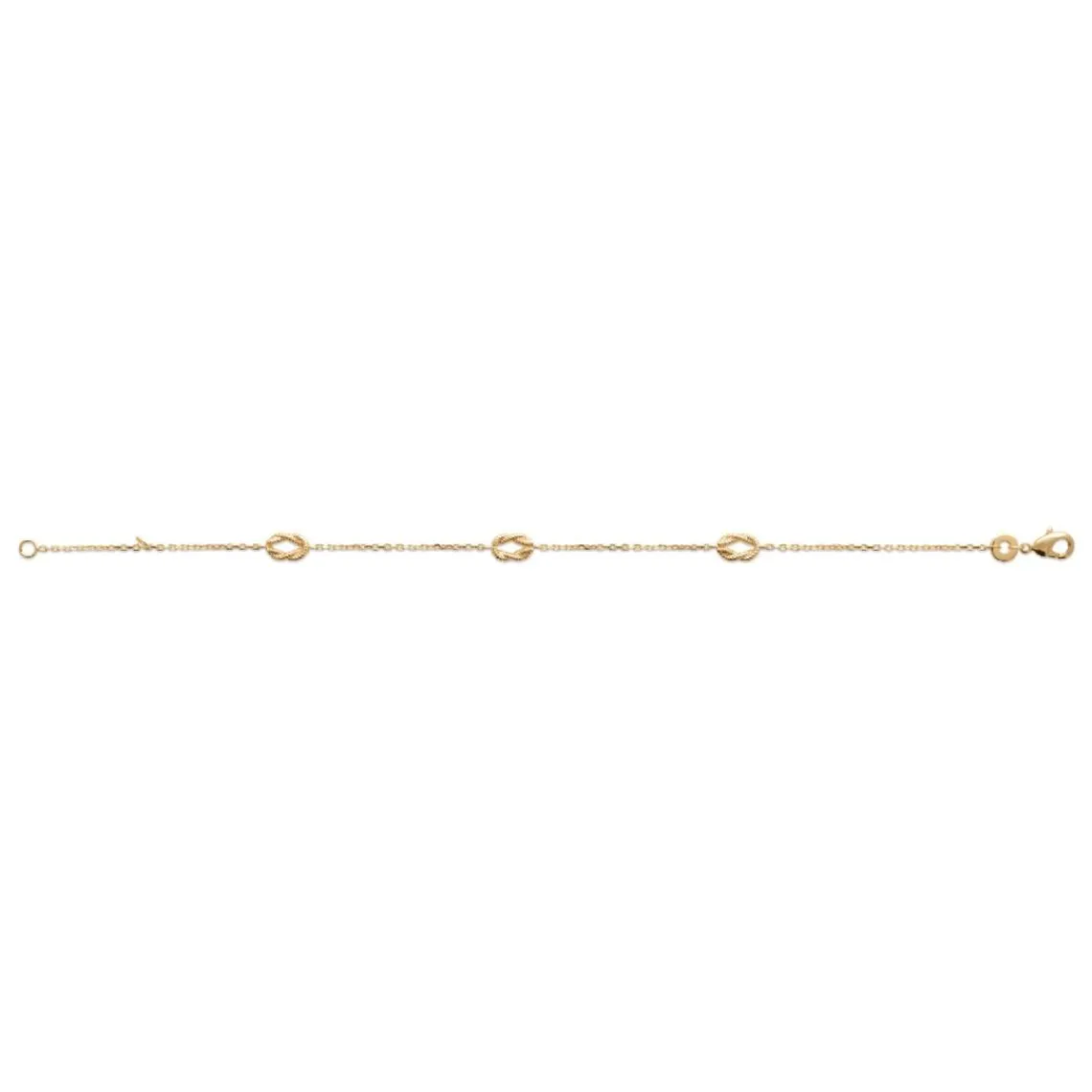 Maison de la Bijouterie Bracelet femme fantaisie cordage plaqué or UYY06WZV | Femme Bracelet