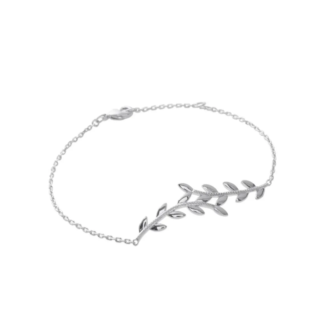 Maison de la Bijouterie Bracelet Femme fantaisie double épi Argent WYZ3YWZV | Femme Bracelet