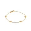 Maison de la Bijouterie Bracelet femme fantaisie fleur plaqué or UYY06UZV | Femme Bracelet