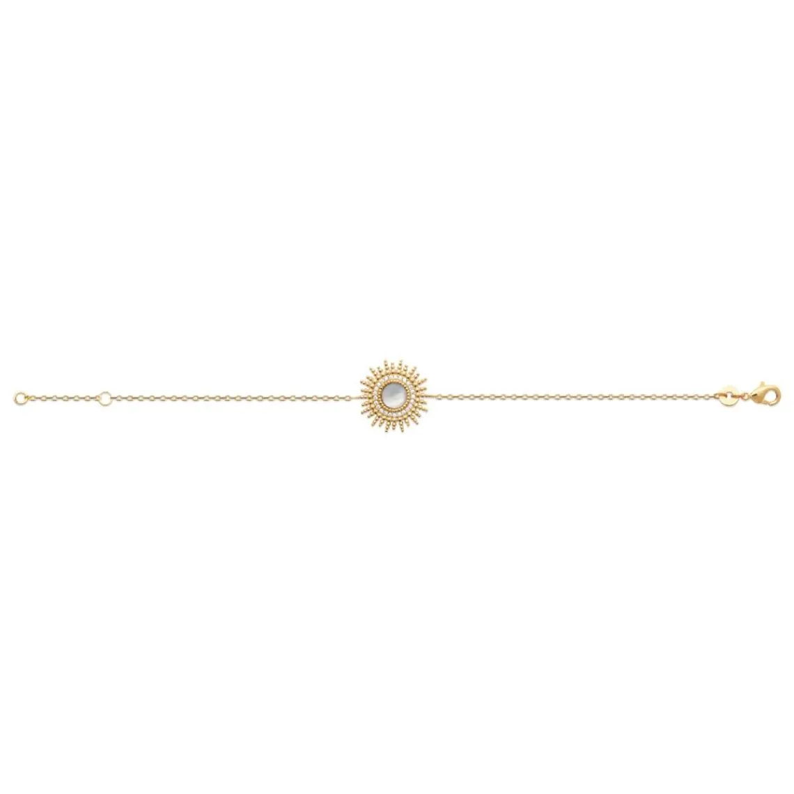Maison de la Bijouterie Bracelet femme fantaisie nacre plaqué or UW3330ZV | Femme Bracelet