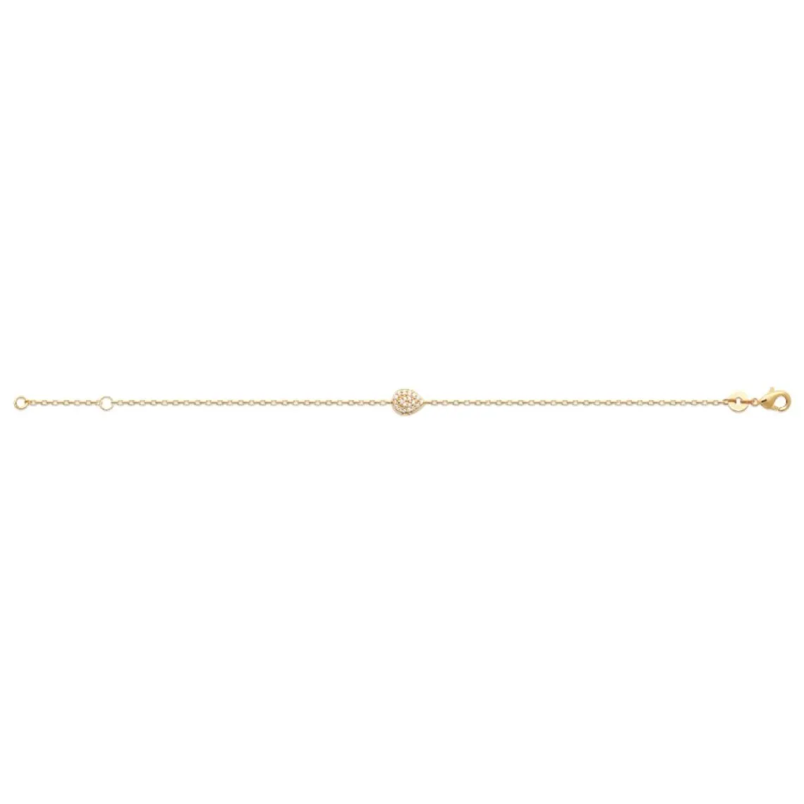 Maison de la Bijouterie Bracelet femme fantaisie oxyde de zirconium plaqué or UW3Y66ZV | Femme Bracelet