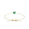 Maison de la Bijouterie Bracelet femme fantaisie oxyde verte plaqué or UW3VV4ZV | Femme Bracelet